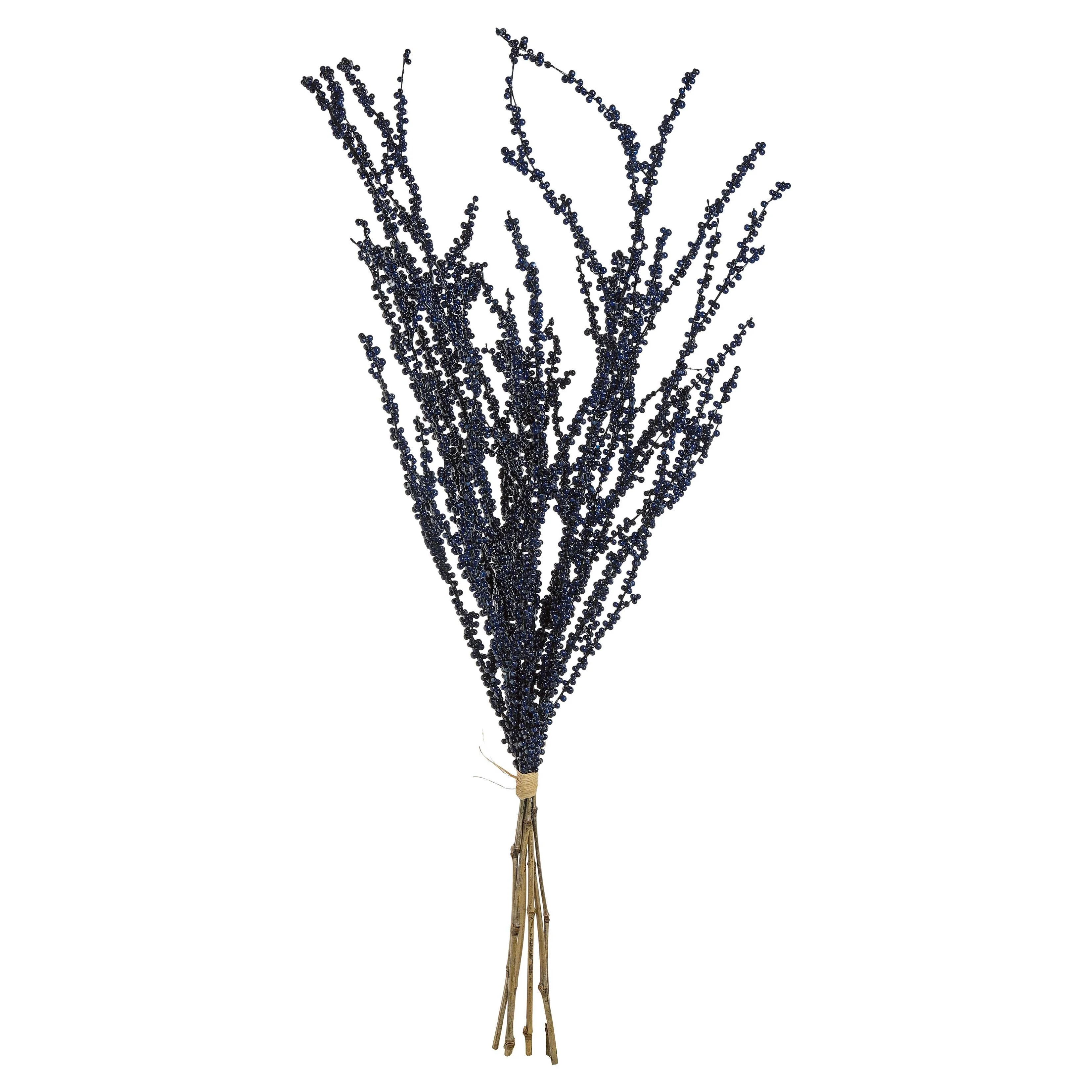 Twig Berry Bundle, 40" (Blue)