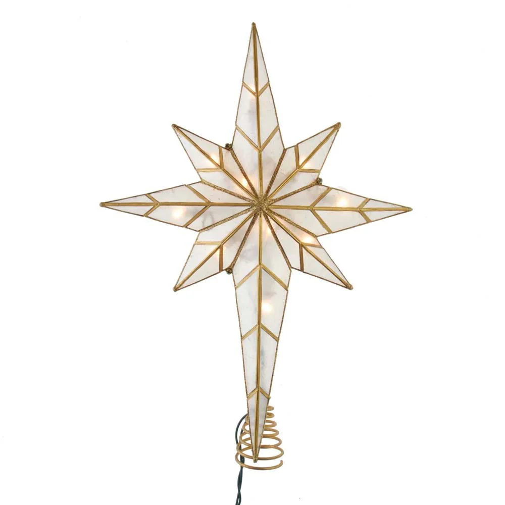 UL 10L Capiz Bethlehem Star Treetop, 12"