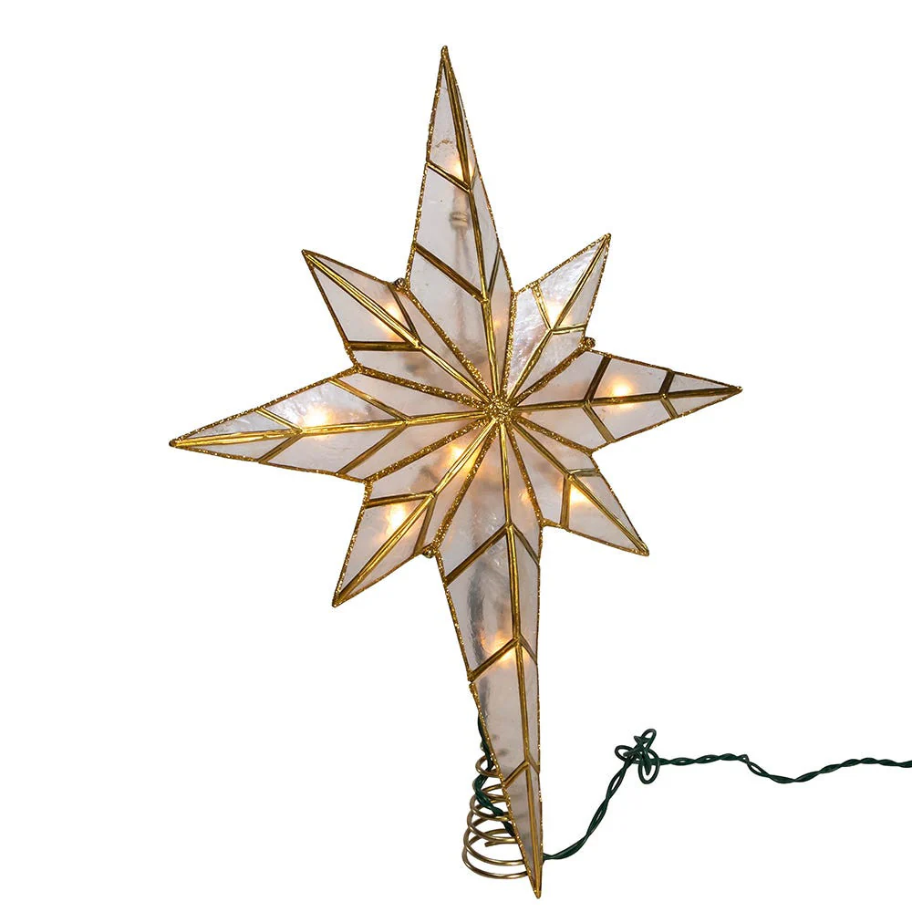 UL 10L Capiz Bethlehem Star Treetop, 12" - Image 9