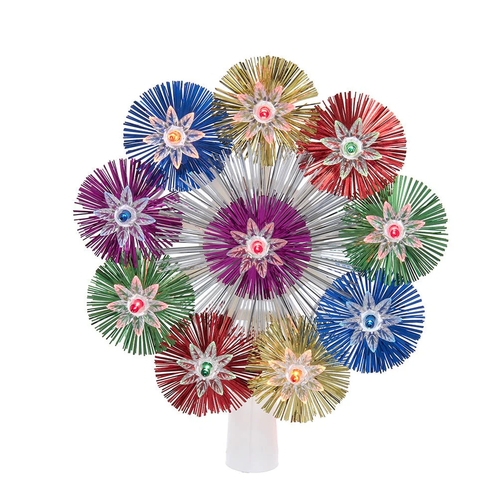 UL 10L Multicolor 9-Point Retro Star Treetop, 8.5"