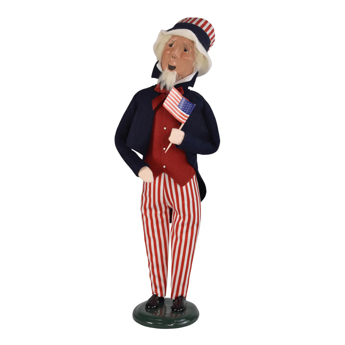 Uncle Sam Caroler Figurine, 13"