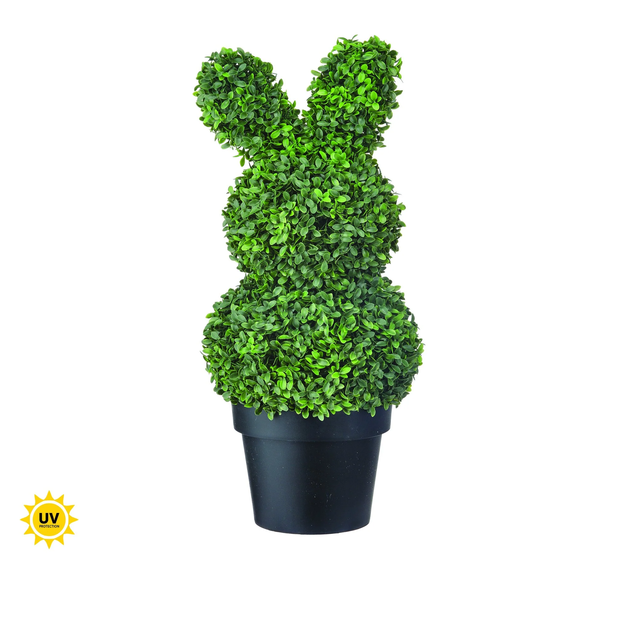 UV Proof Boxwood Bunny Topiary, 26"