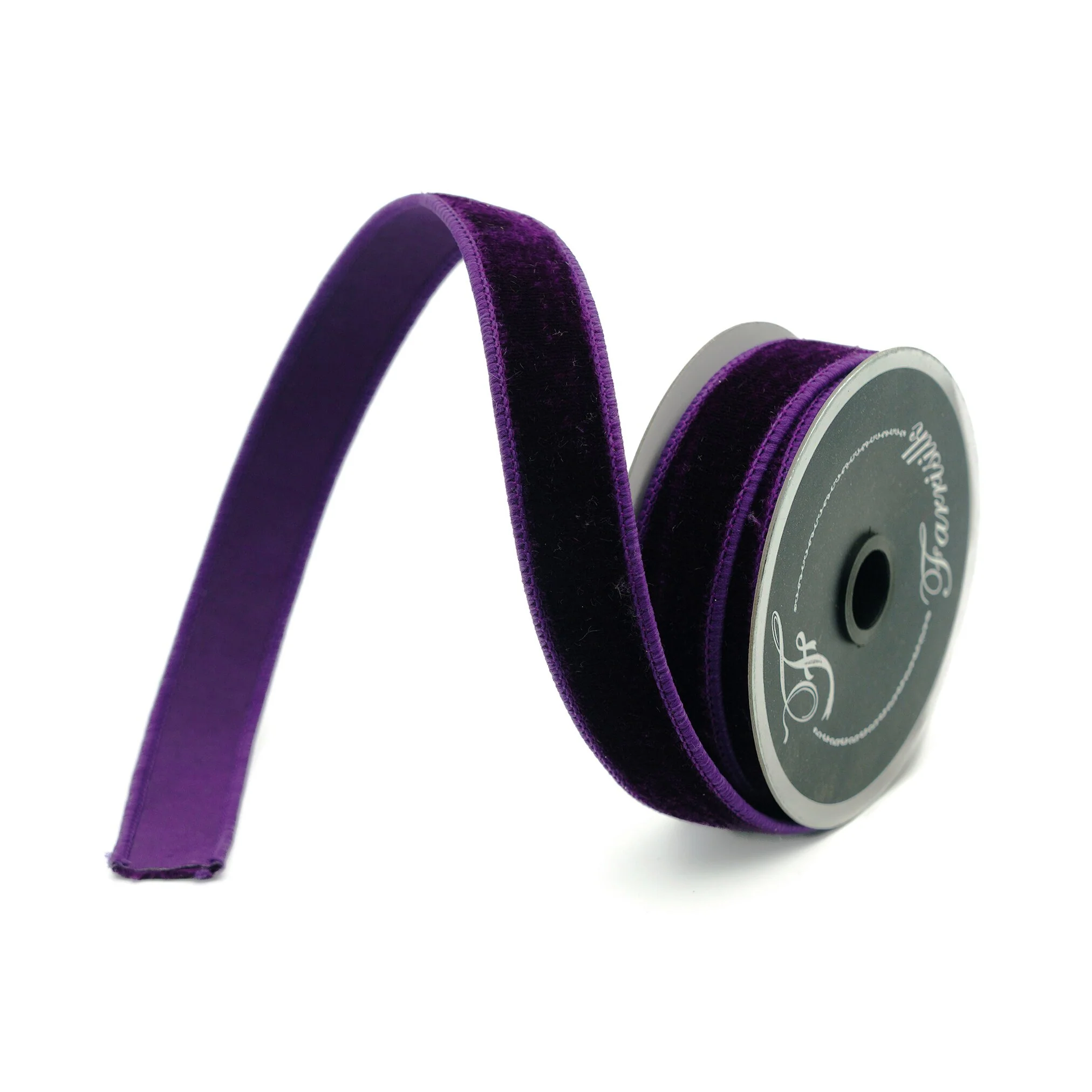 Velvet Ribbon, 1" x 10yd (Purple)