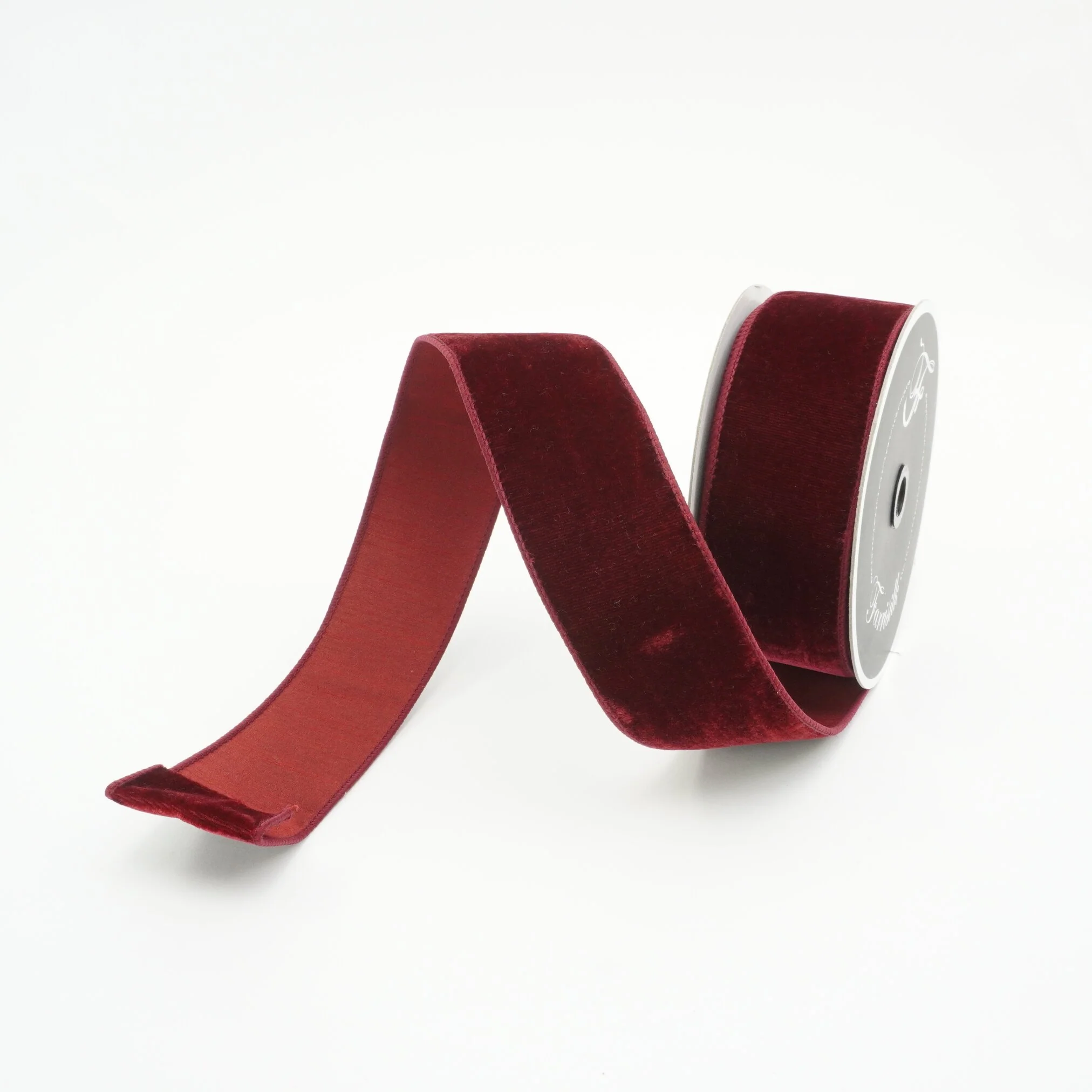Velvet Ribbon, 2.5" x 10yd (Burgundy Red)