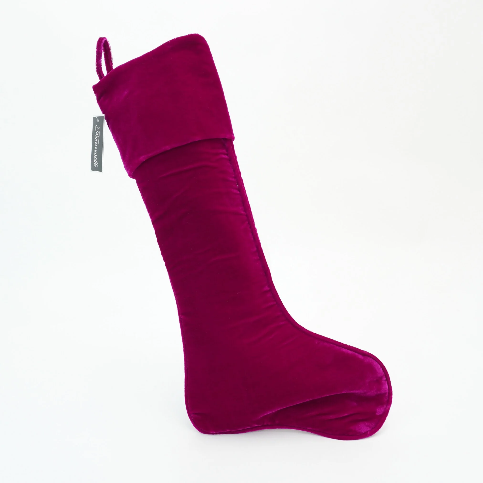 Velvet Stocking, 27" (Hot Pink)