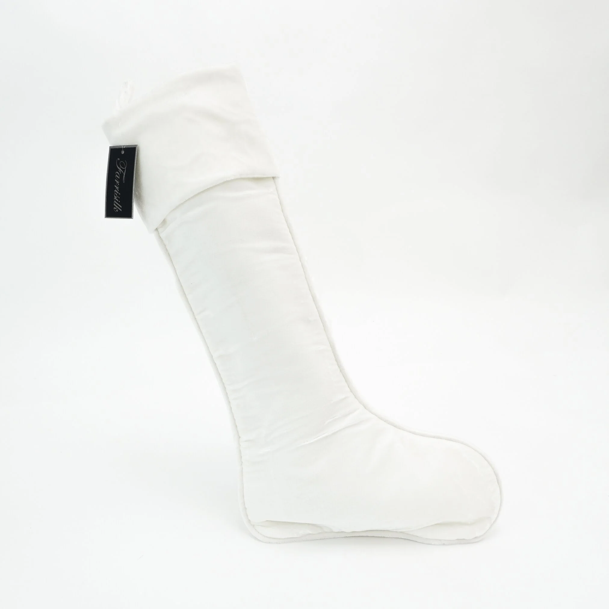 Velvet Stocking, 27" (White)