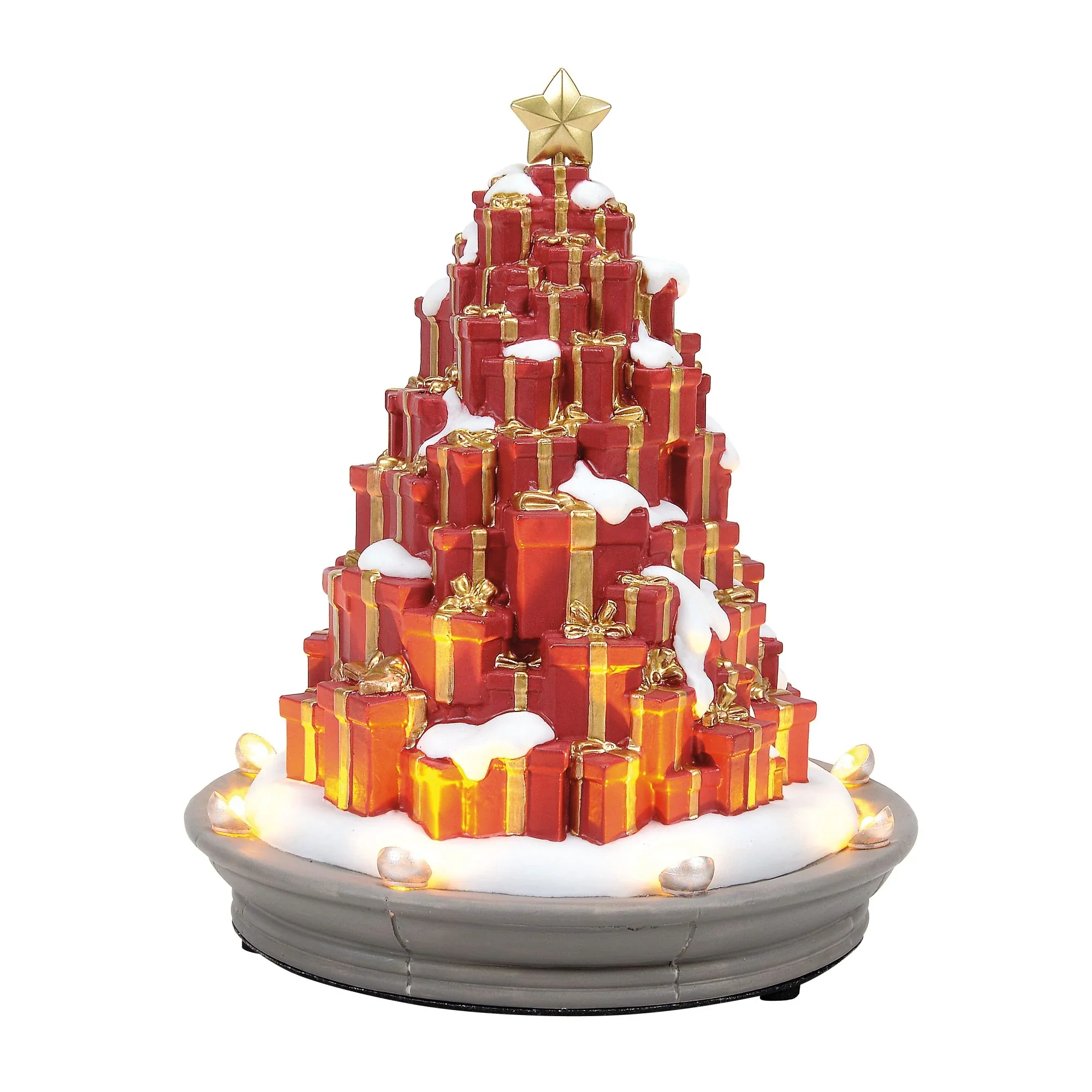 Village Accessories - A Season Of Giving Tree Figurine, 6.5"
