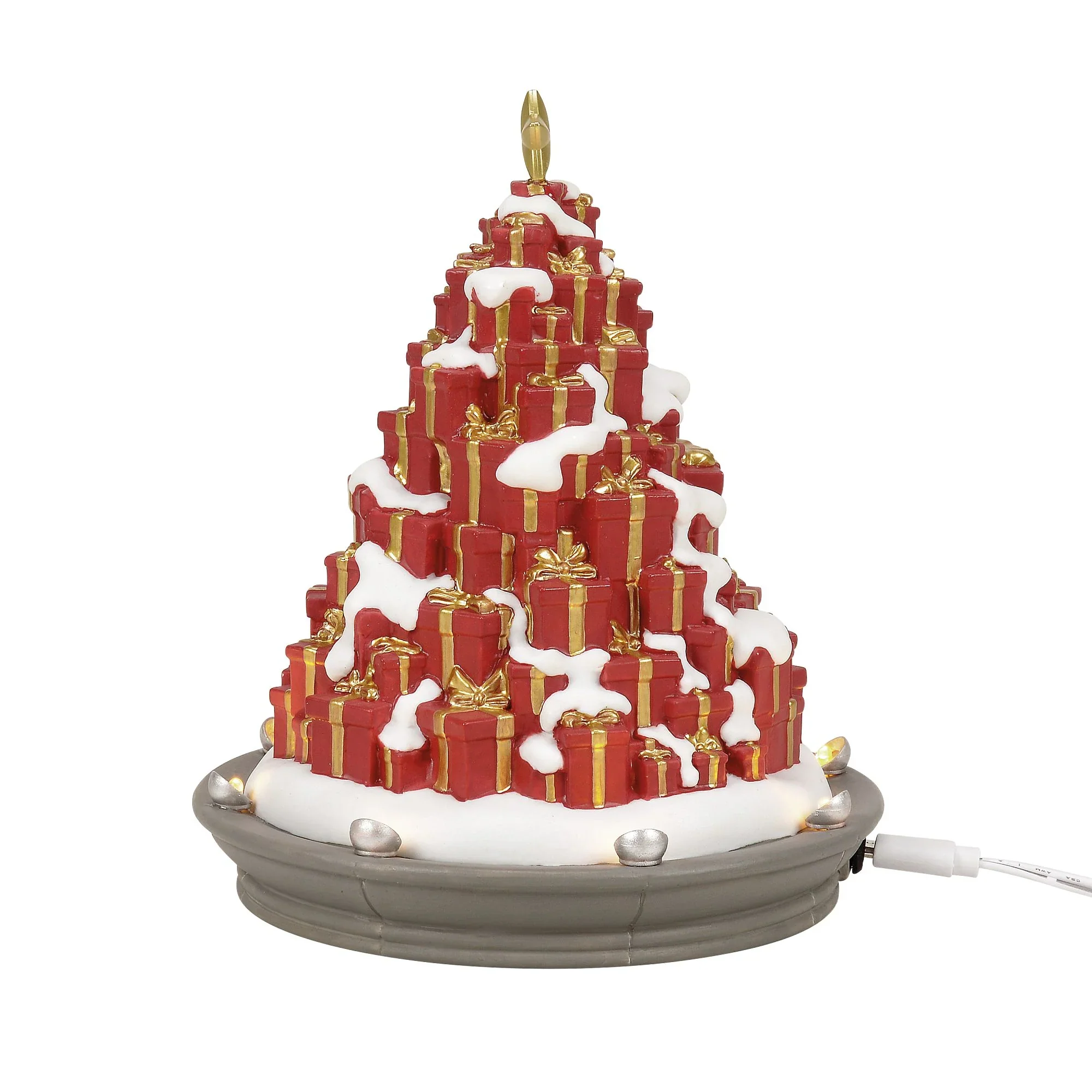 Village Accessories - A Season Of Giving Tree Figurine, 6.5" - Image 2