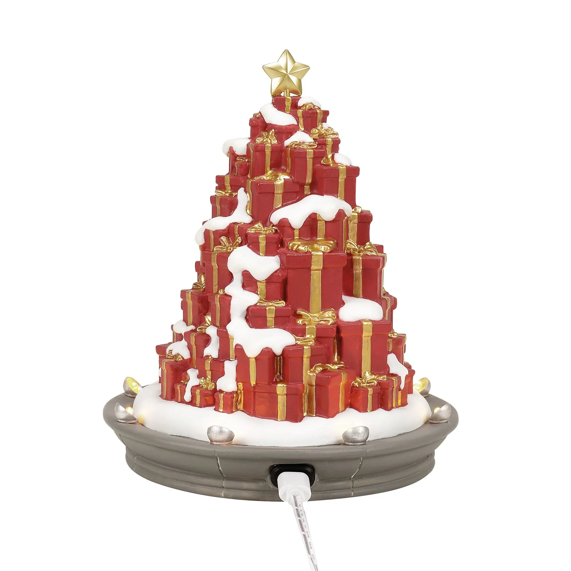 Village Accessories - A Season Of Giving Tree Figurine, 6.5" - Image 3