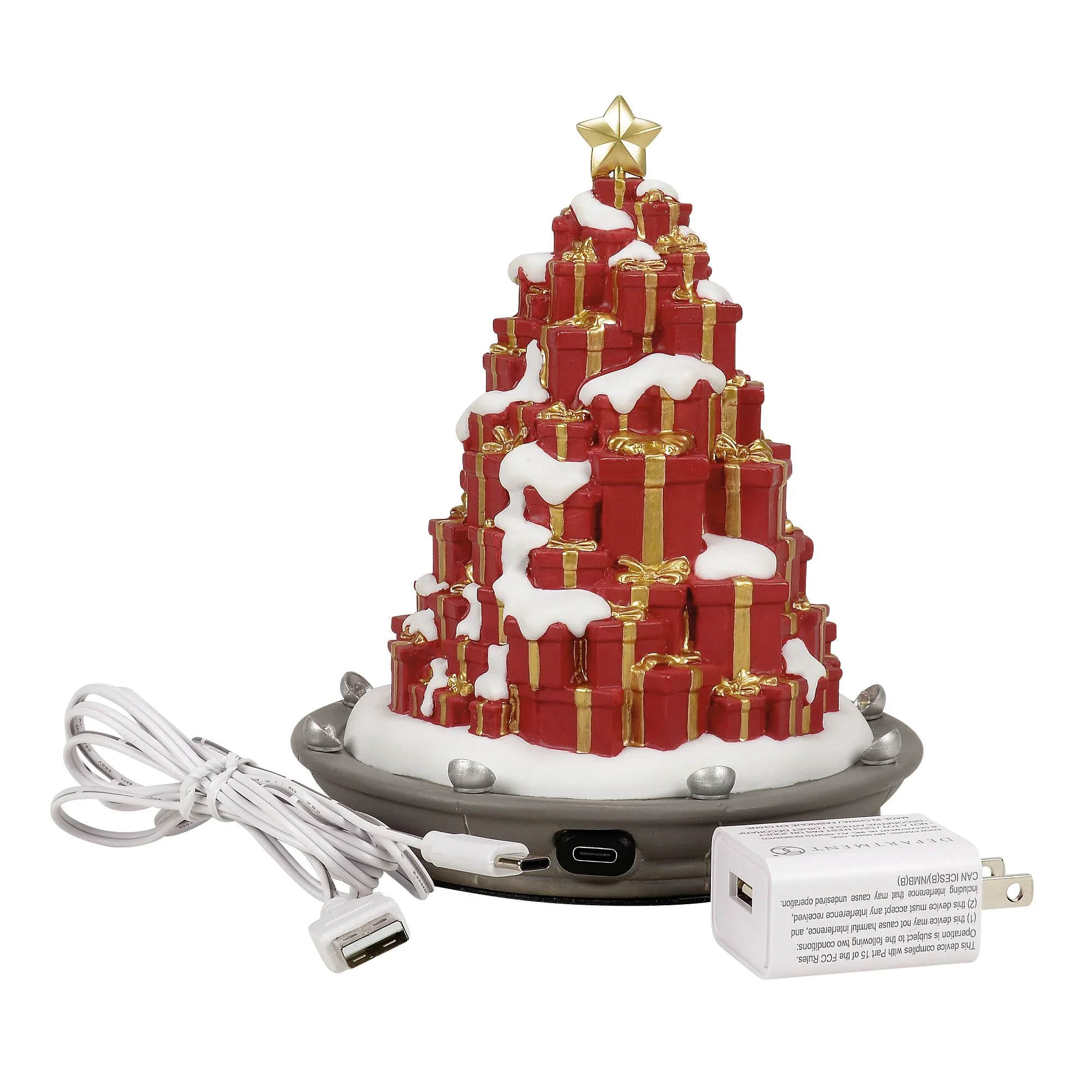 Village Accessories - A Season Of Giving Tree Figurine, 6.5" - Image 5