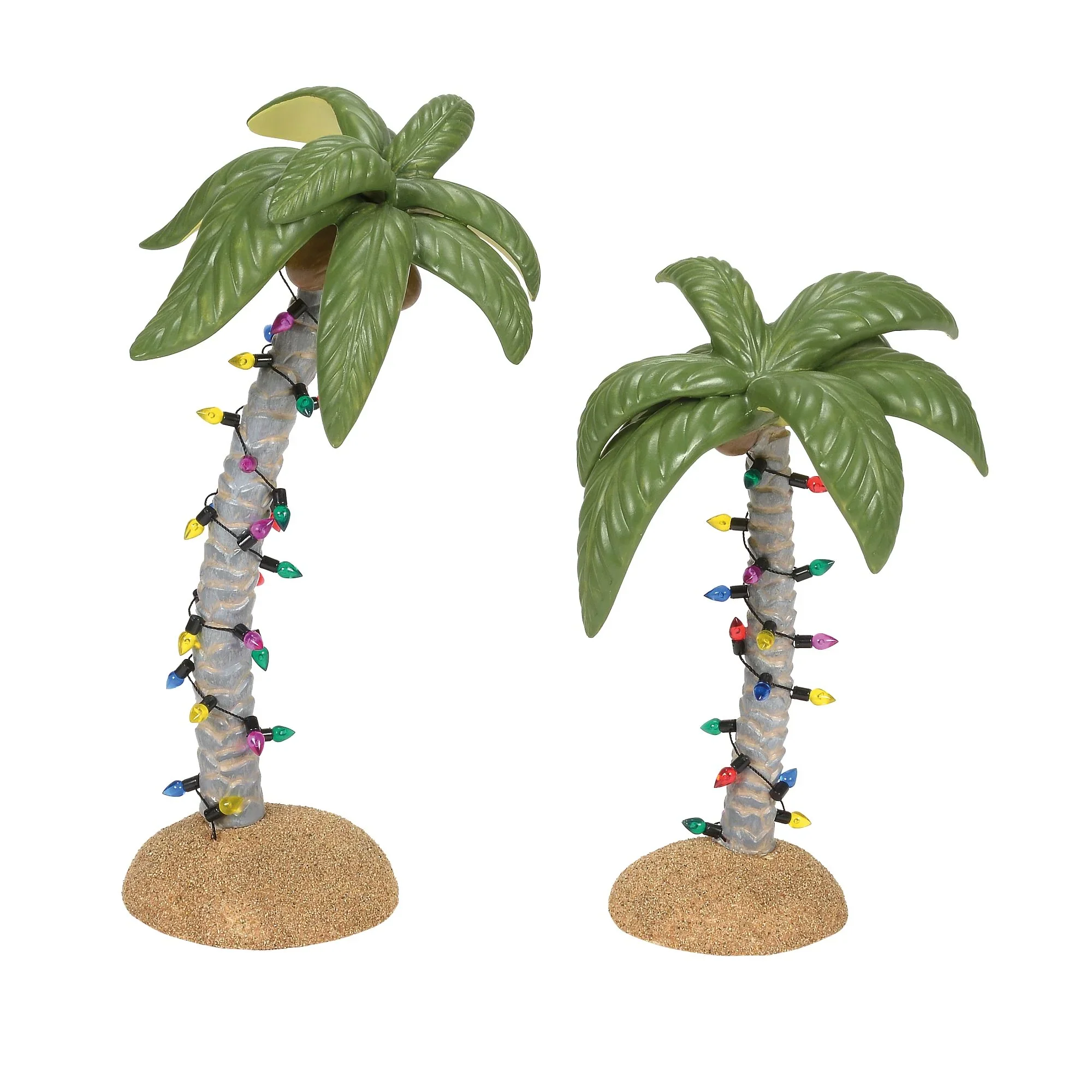 Village Accessories - Christmas Palms Figurines, 9" (Set of 2)