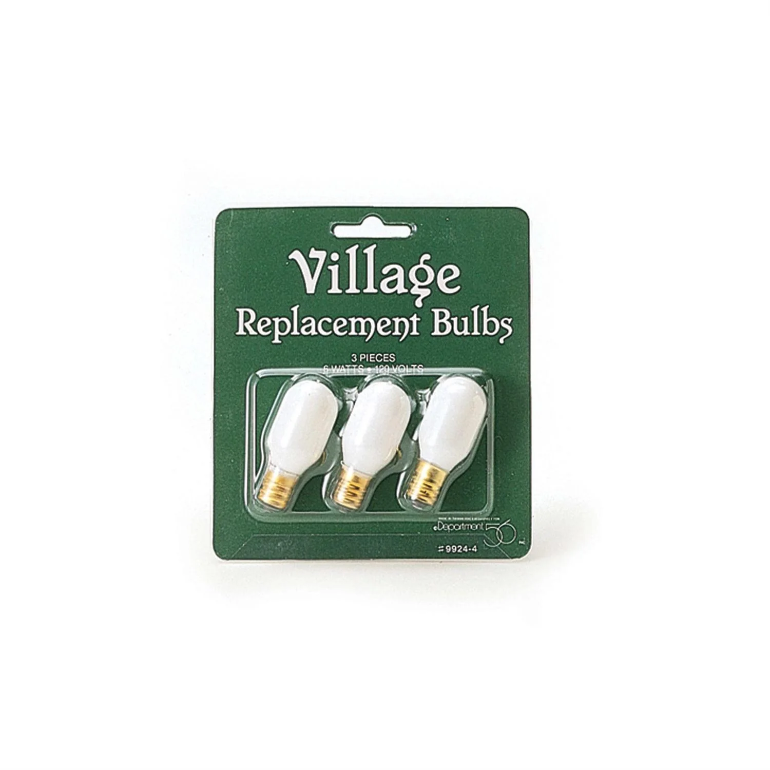Village Accessories - Replacement Light Bulb, 120V (Set of 3)