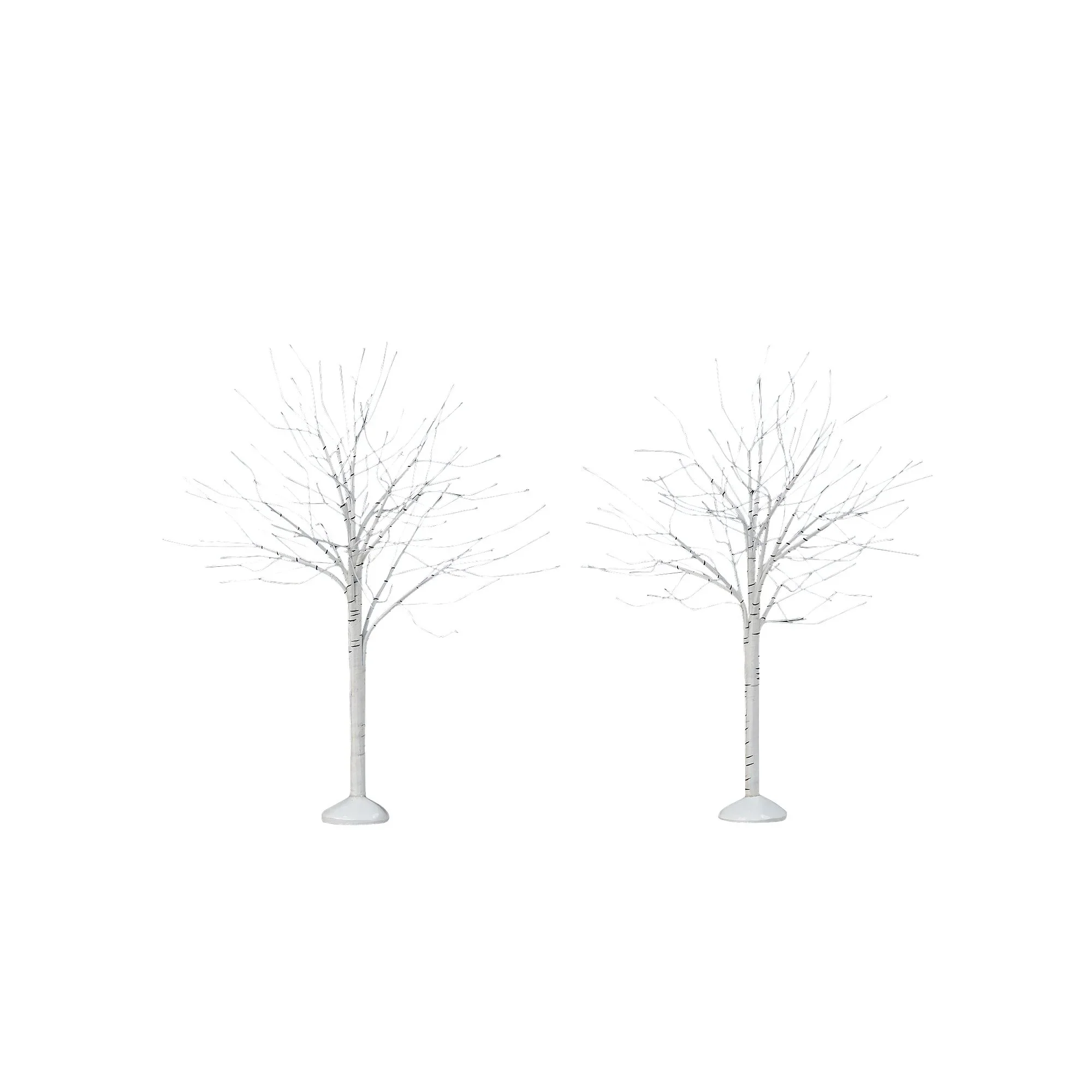 Village Accessories - Winter Birch Tree Figurines, 12" (Set of 6) - Image 5