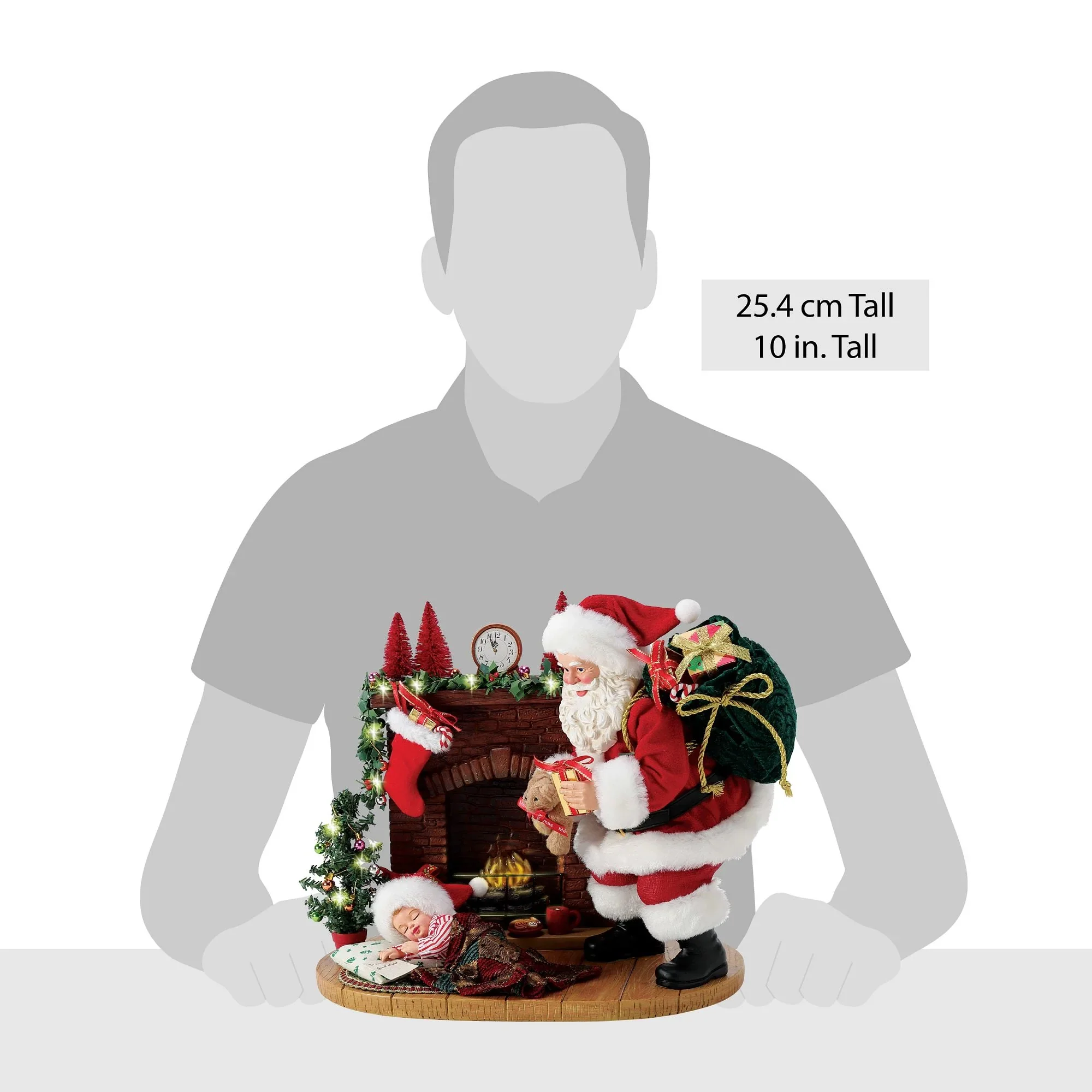 Visions of Sugar Plums Santa Figurine, 10" - Image 7