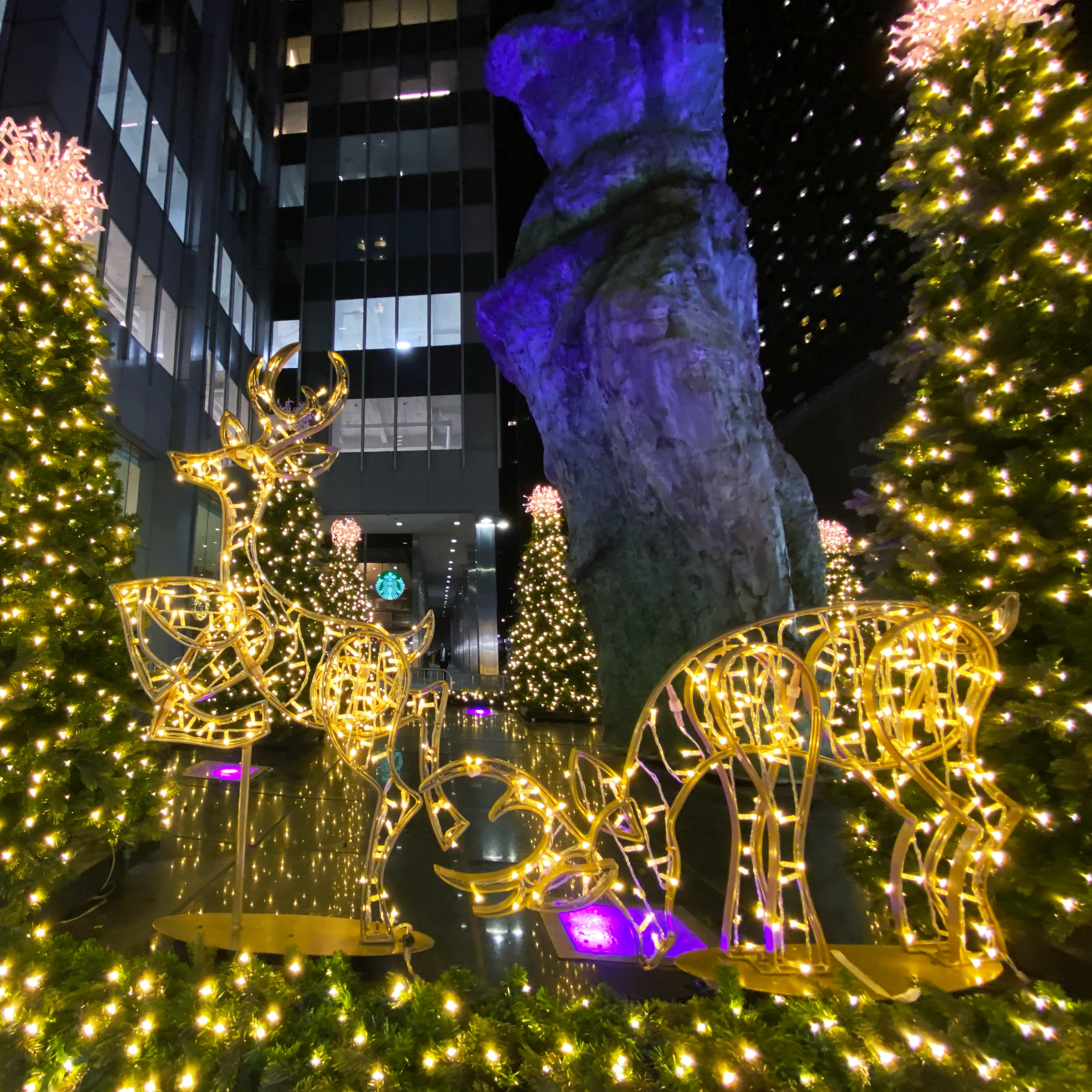 Life-size Watchful Deer Figure, LED Lit (Warm White), 6ft - Image 2