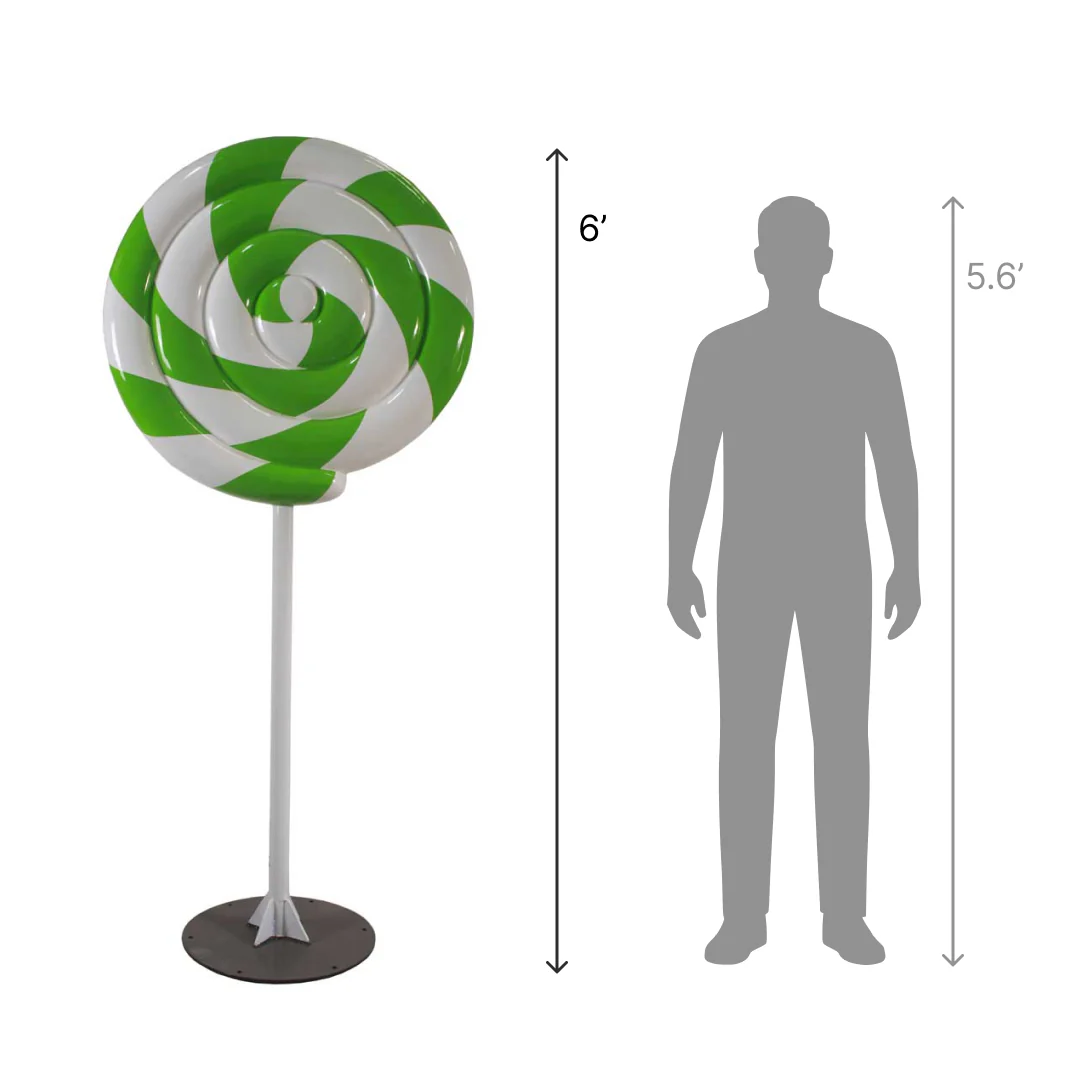 Giant Fiberglass Whirly Pop, 8Ft (Green) - Image 2