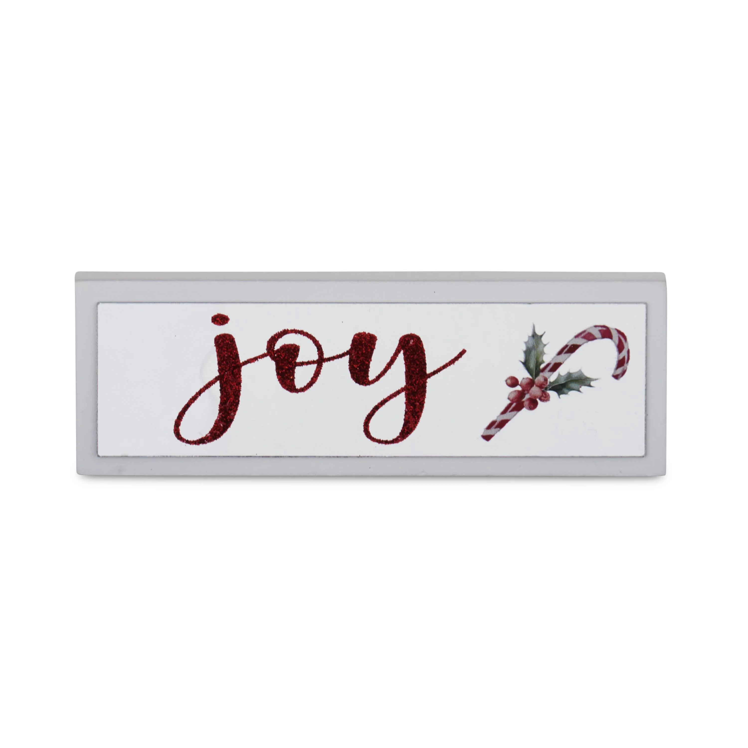 White Christmas Message w/ Candy Cane Sign, 6" (3 styles - sold individually) - Image 4