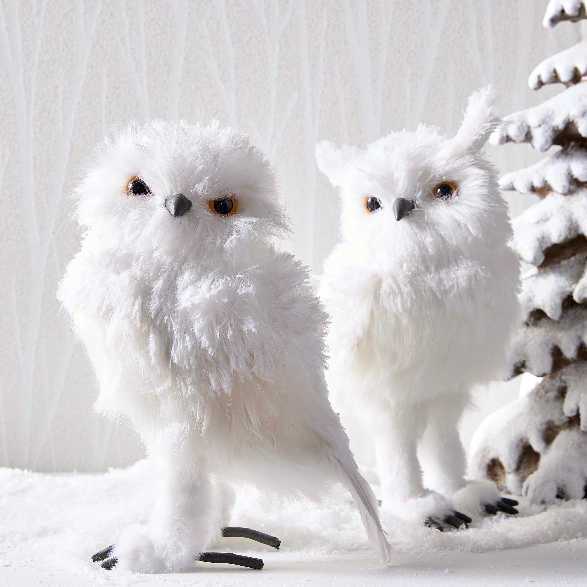 White Owl Ornament Figurine, 11" (2 styles - sold individually) - Image 2