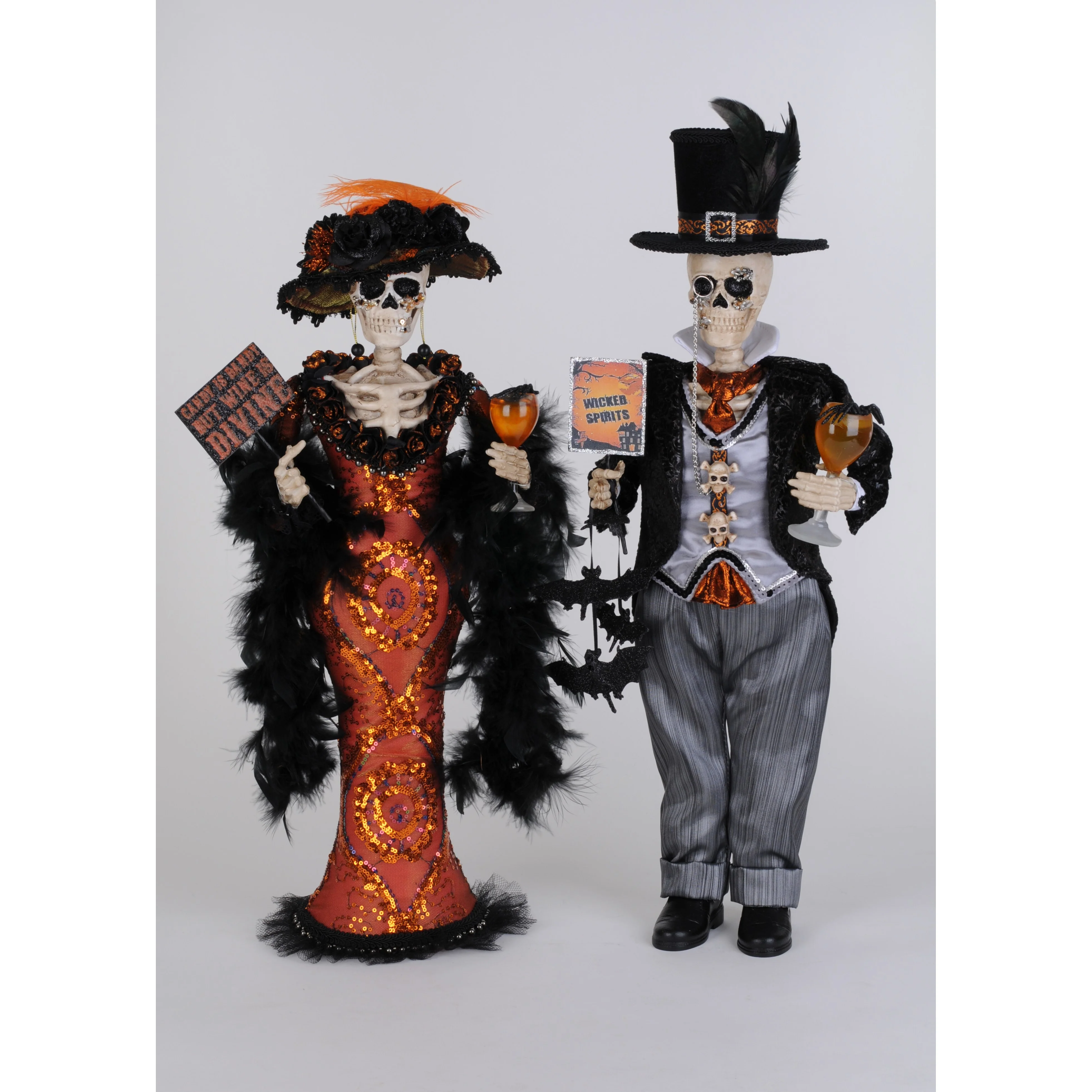 Wicked Spirits Skeleton Figurine, 24" - Image 3