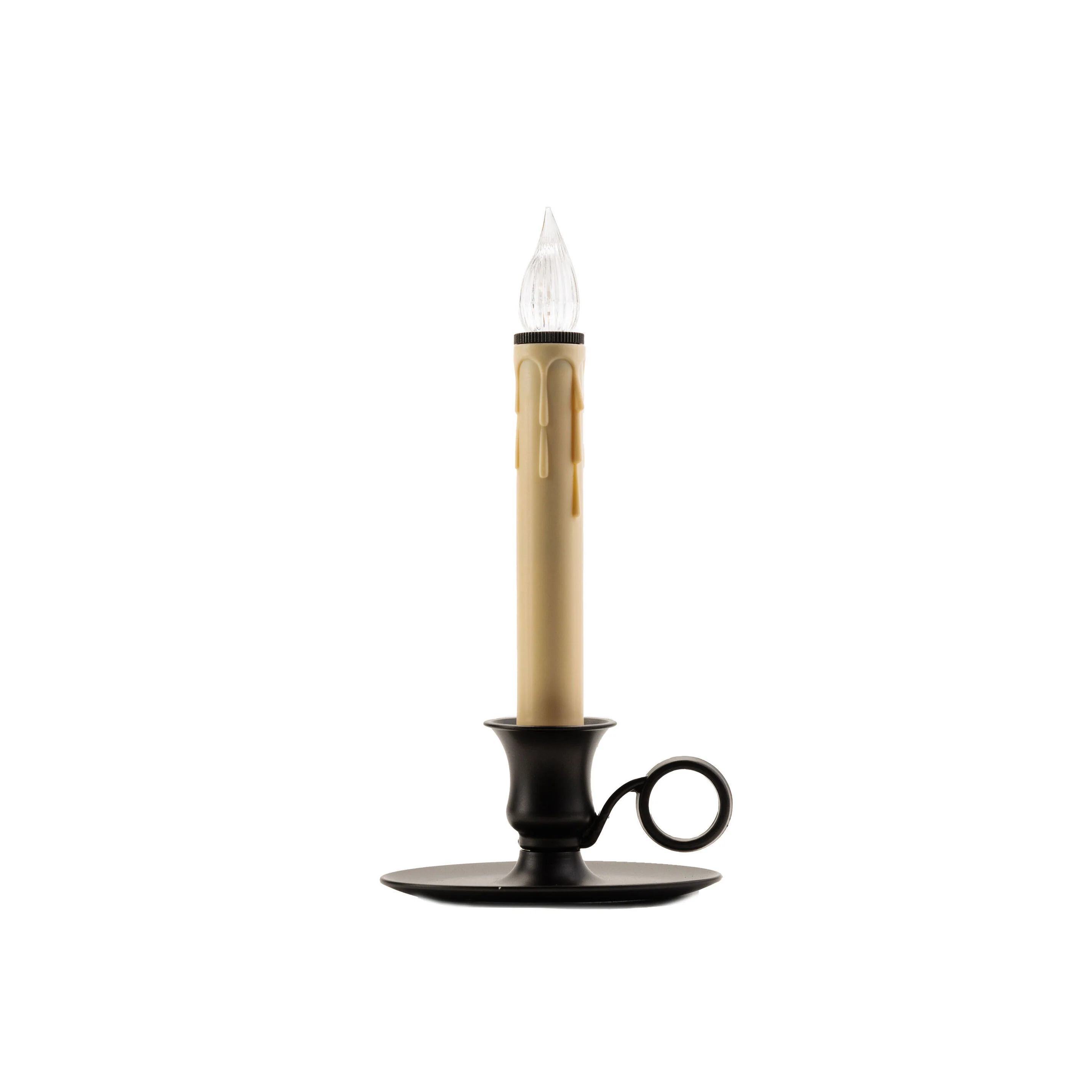 Williamsburg Antique Bronze LED Bulb Candle W/ Sensor, 9" (Set of 4) - Image 3