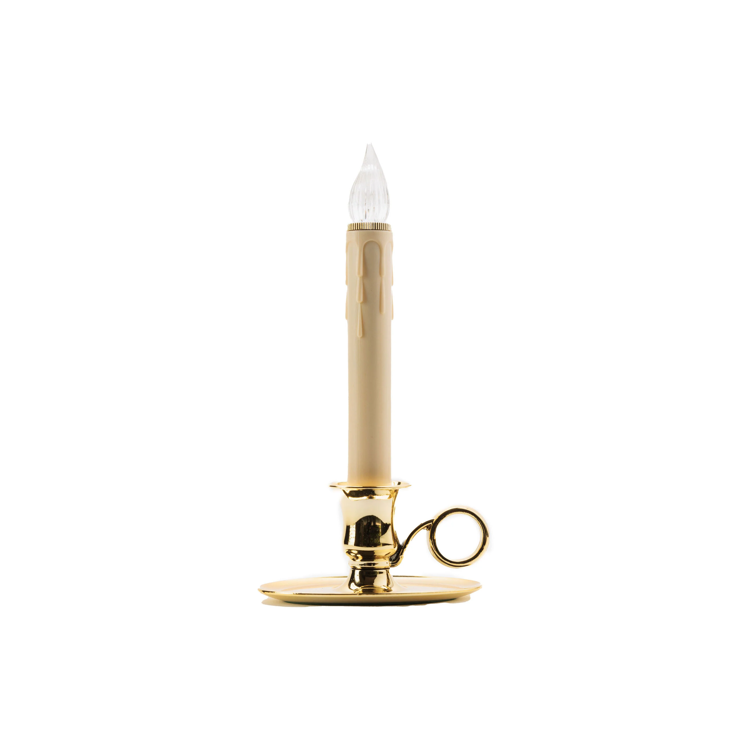 Williamsburg Brass LED Bulb Candle W/ Sensor, 9" (Set of 4) - Image 3