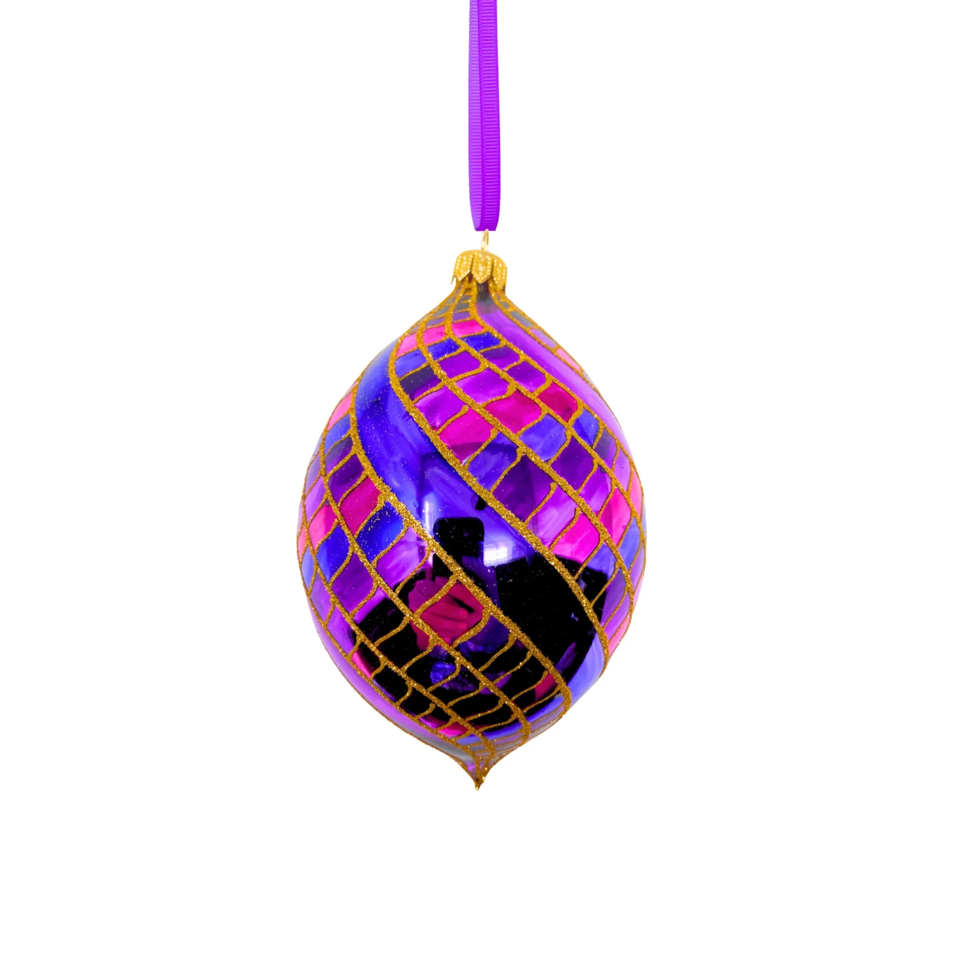 Winning Streak Spinner Glass Ornament, 7" - Image 2
