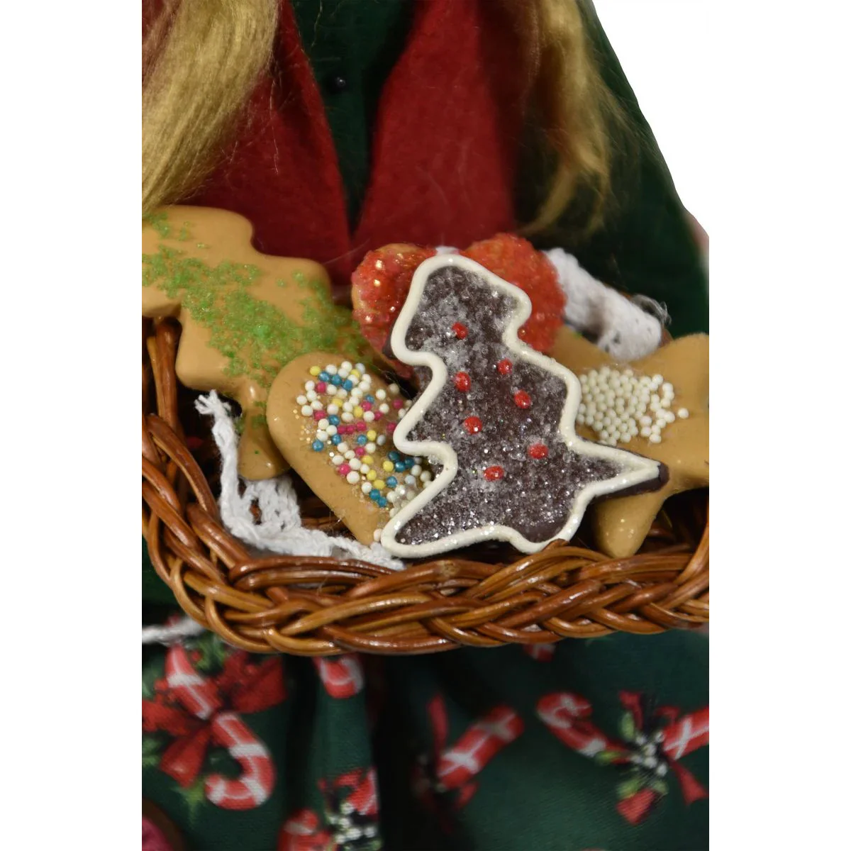 Woman Selling Cookies Caroler Figurine, 13" - Image 2