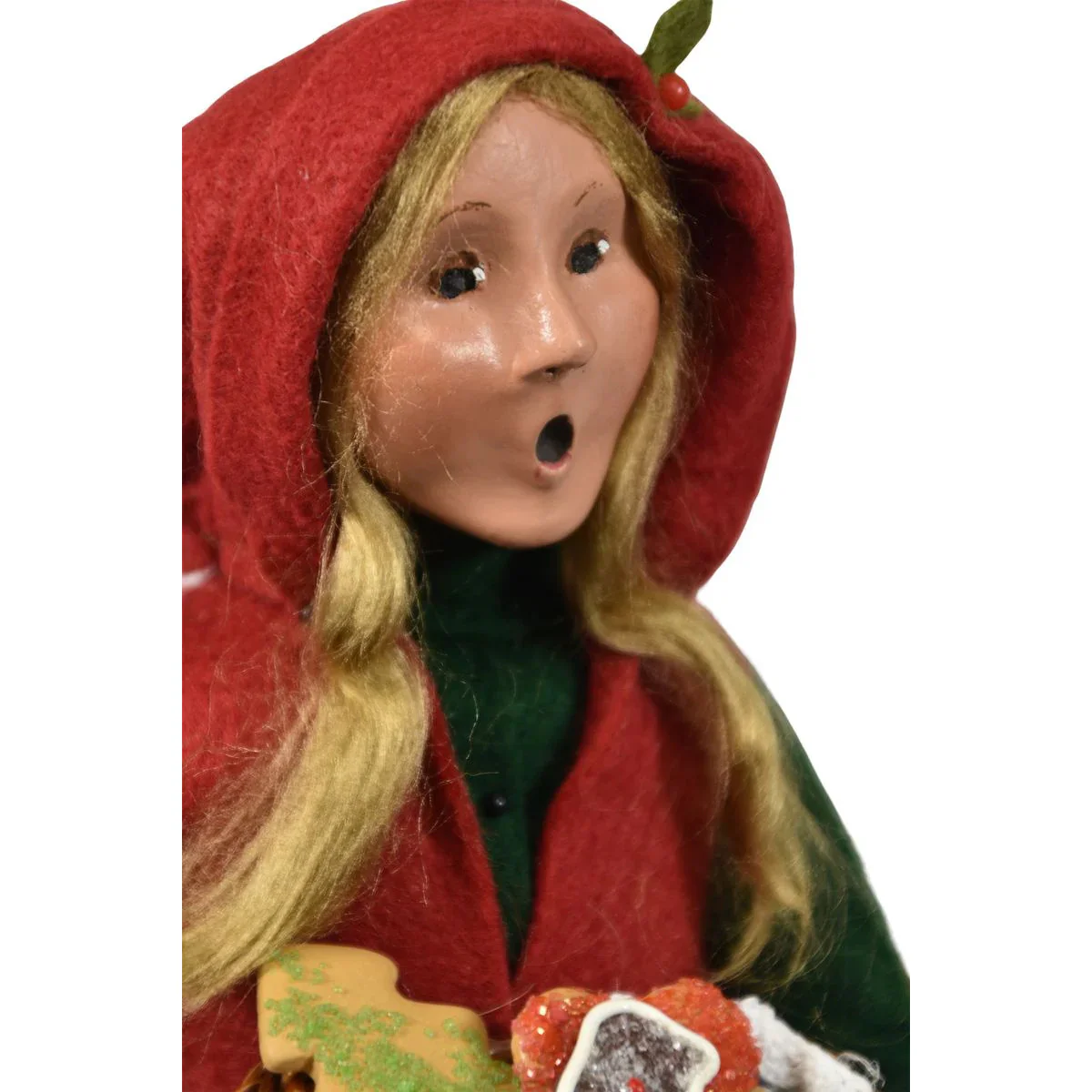 Woman Selling Cookies Caroler Figurine, 13" - Image 3