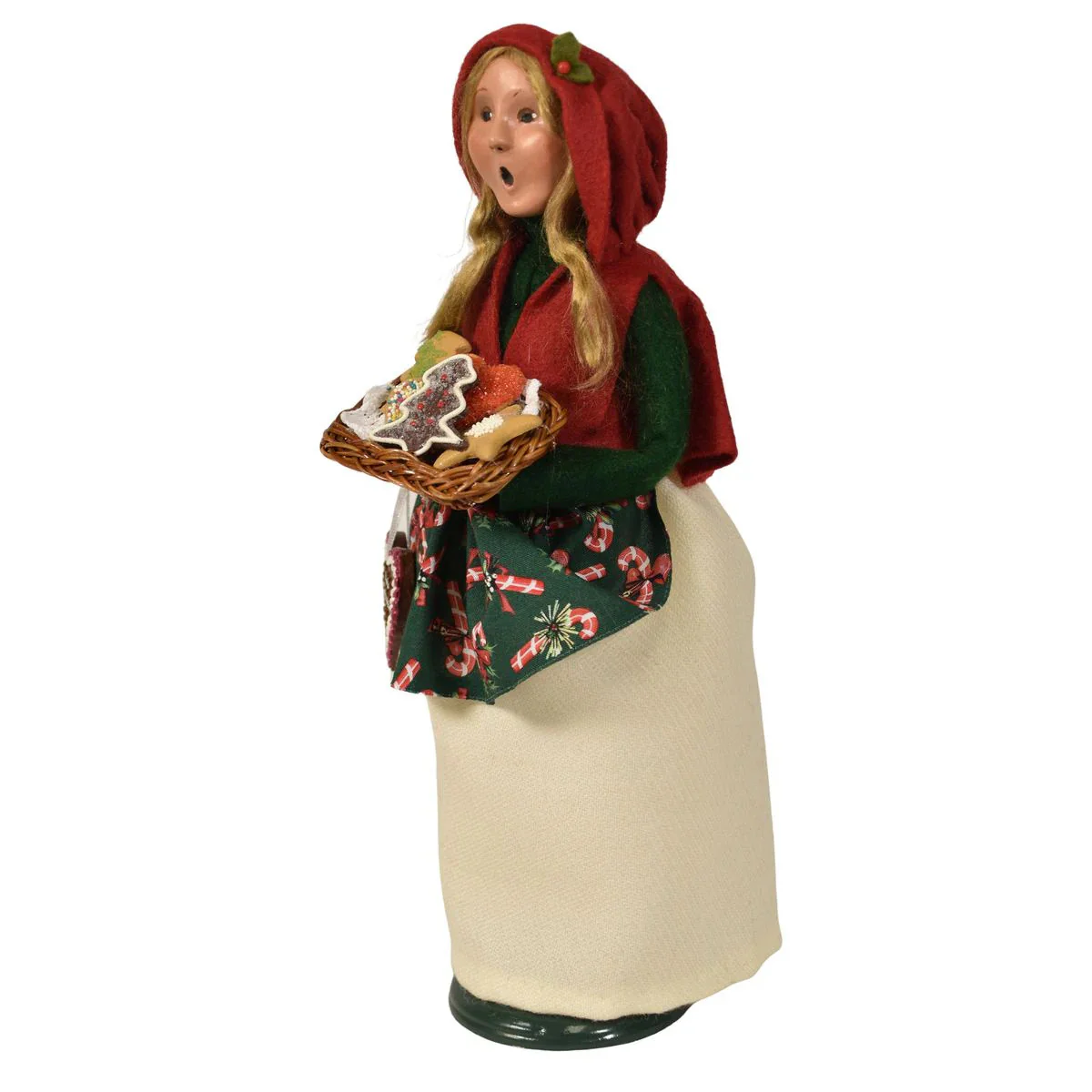 Woman Selling Cookies Caroler Figurine, 13" - Image 4