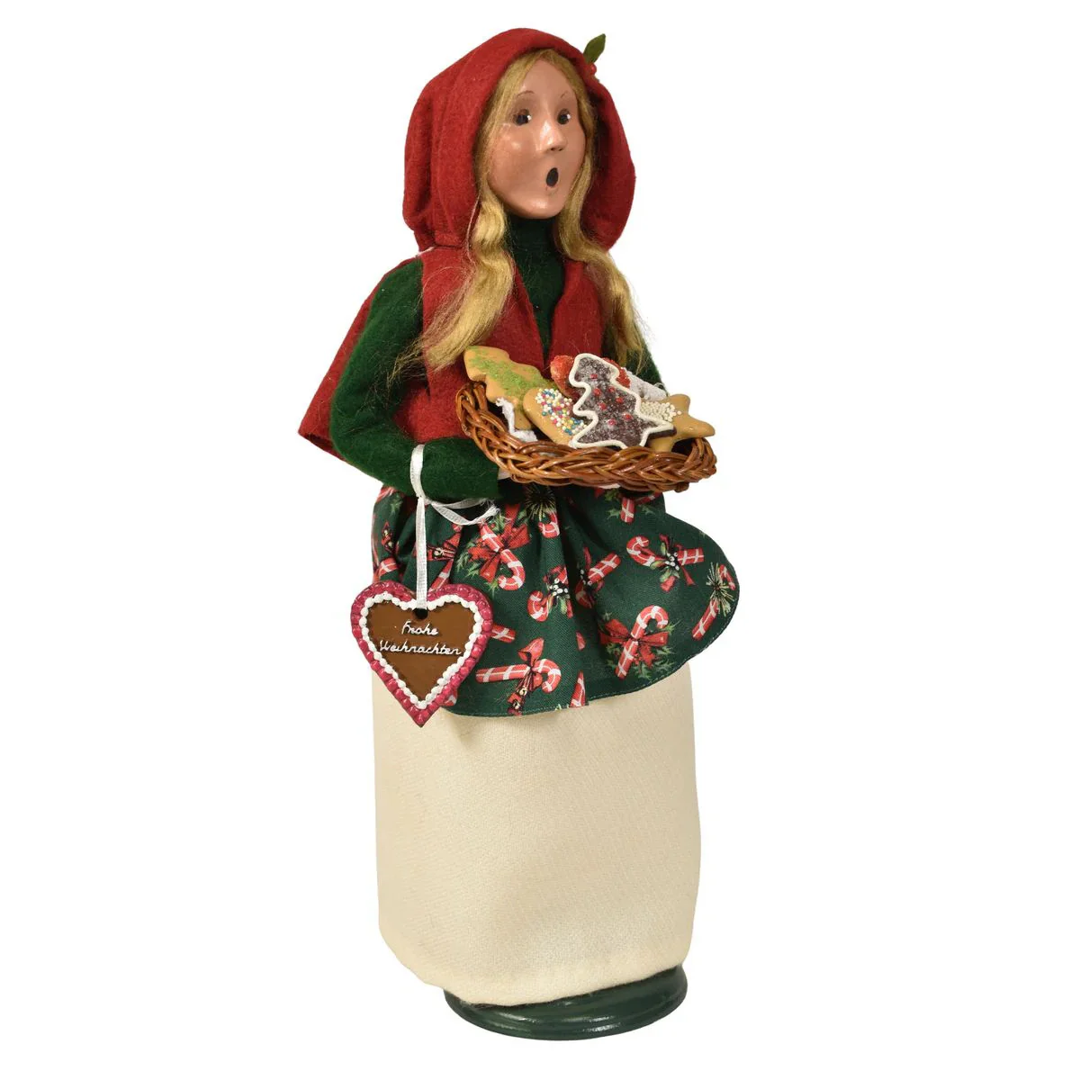 Woman Selling Cookies Caroler Figurine, 13" - Image 5