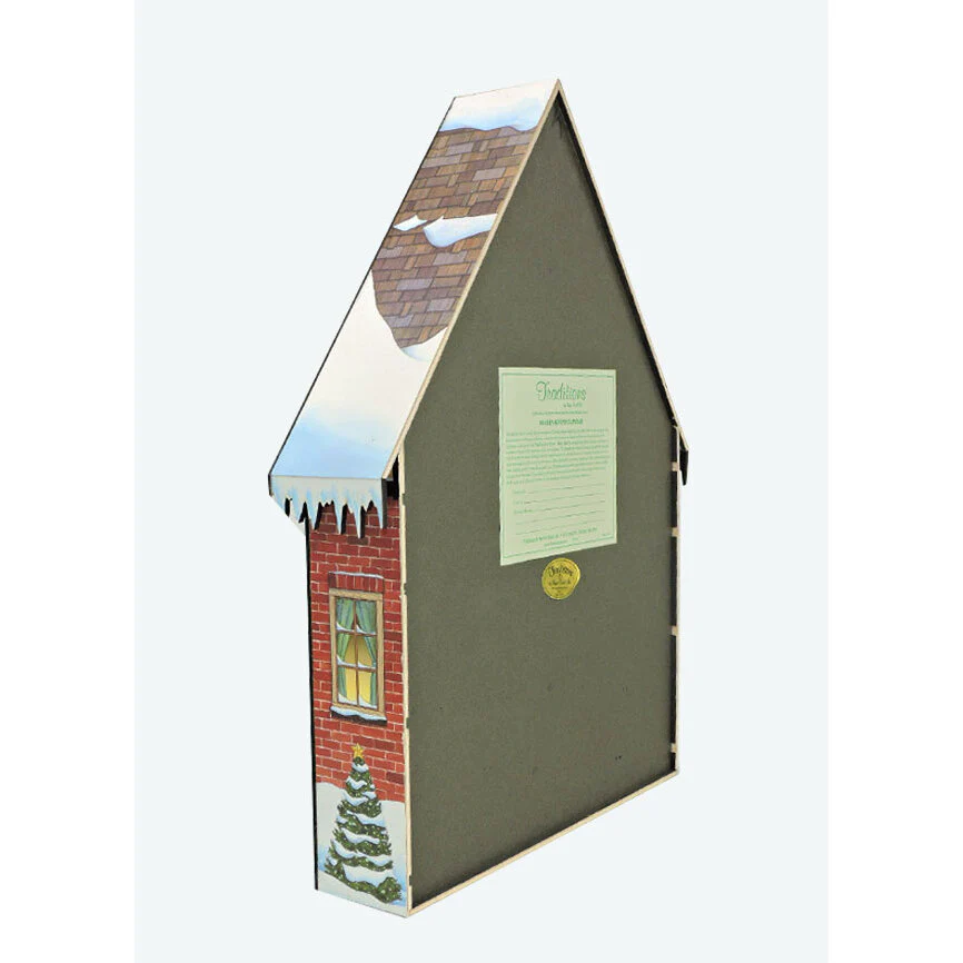 Wooden Christmas House Advent Calendar, 22 x 16" - Image 2