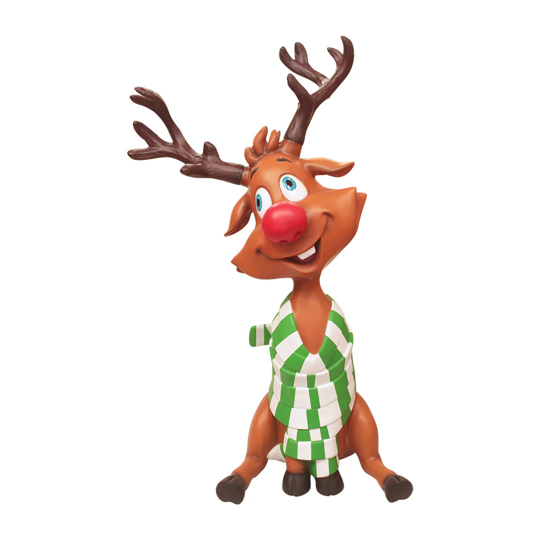 Large Fiberglass Wrapped Reindeer Figure, 55"