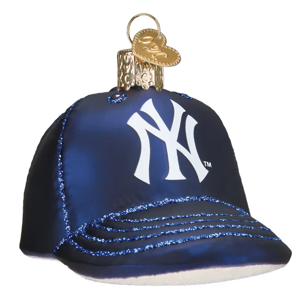 Yankees Baseball Cap Ornament, 3.5" - Image 2